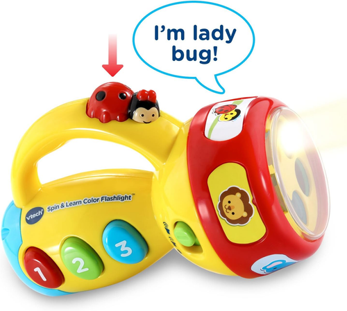 Vtech Spin and Learn Color Flashlight, Yellow - Picture 3 of 12
