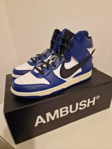 Größe UK 10 - Nike Dunk High x Ambush Deep Royal Deadstock