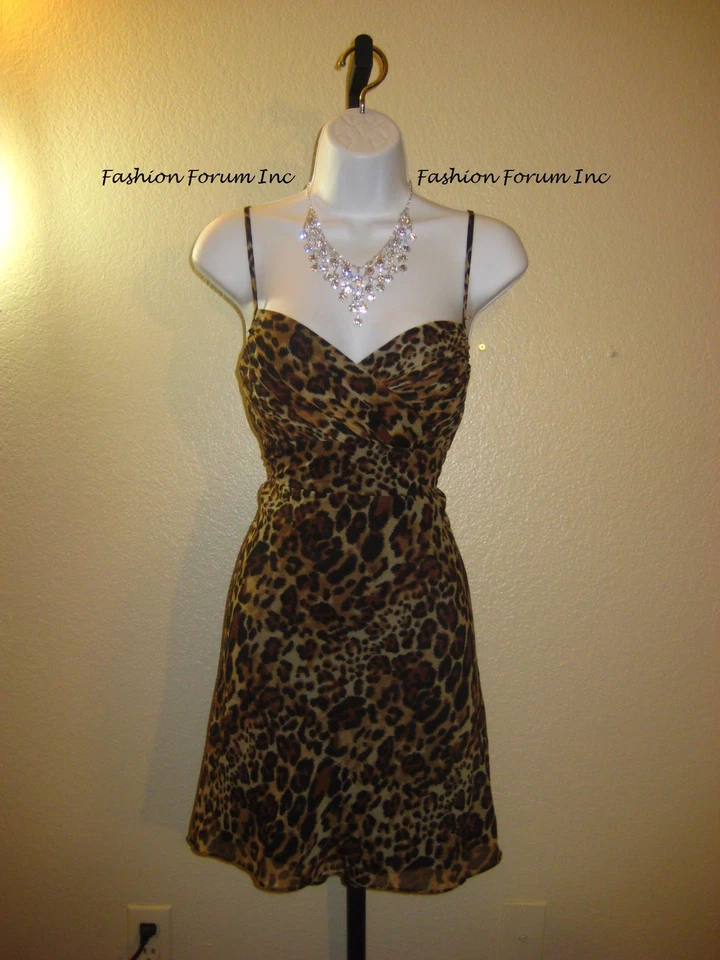 Nuevo con etiquetas Vestido Guess Los Angeles Cheetah Talla 5
