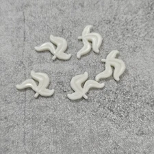 5pack White Plume For Helmets Blocks Accessories for Minifigures C9ymf21