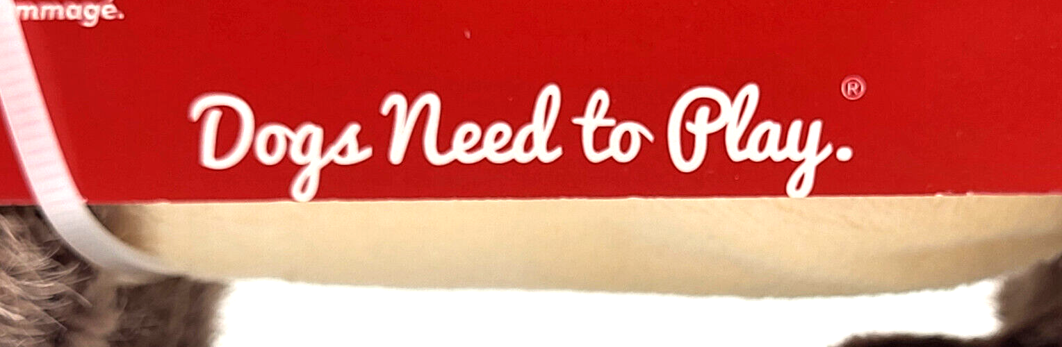 KONG PupSqueaks Tucker MEDIUM Squeaky Cuddle Squeeze & Toss Dog Toy 10