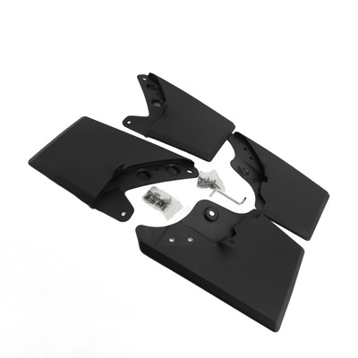 4PCS Car Mud Flaps Black Splash Guards Wheel Mud Guards Flexible Mudguards Kit
