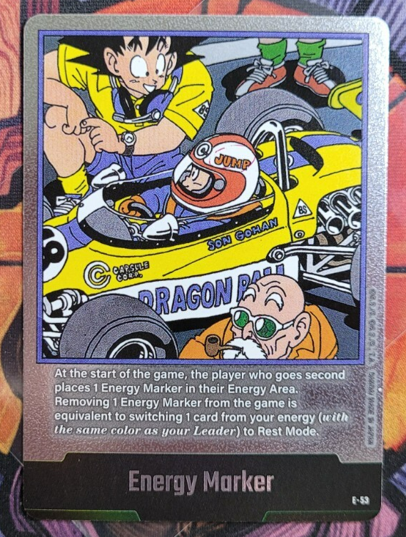 Son Goku Gohan E-53 Silver Energy Marker Dragon Ball Manga Booster
