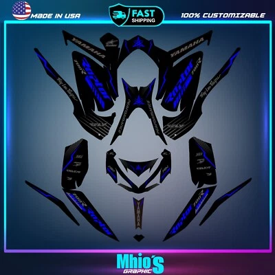 Yamaha Raptor 700 700R Grafik Kit 2013 2014 2017 bis 2023 Decals Aufkleber ATV - Bild 1 von 4
