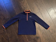 Under Armour boys 1/4 zip fleece pullover sweater size 6, EUC