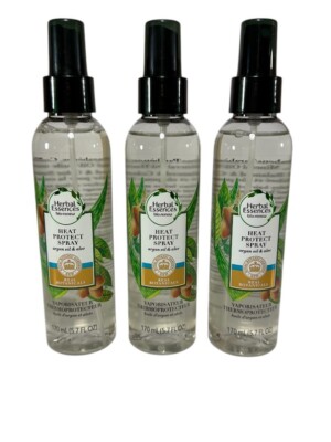 Lot Of 3 Herbal Essences BioRenew Heat Protect Spray Argan Oil & Aloe 5.7oz New