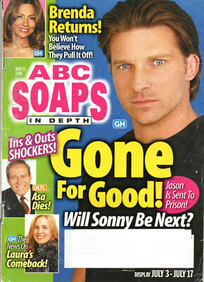 ABC SOAPS IN DEPTH Magazine July 17 2007 Steve Burton Anthony Geary Kin Shriner 