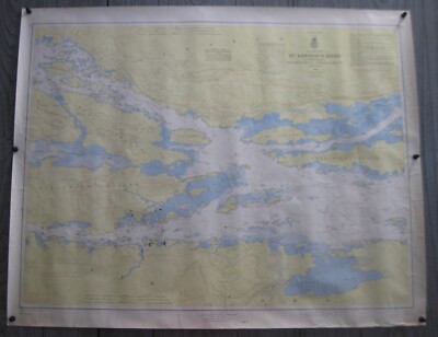 Vintage 1965 U.S. Lake Survey St. Lawrence River Map #115