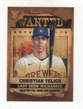 2021 TOPPS BIG LEAGUE BASEBALL WANTED CHRISTIAN YELICH MILWAUKEE BREWERS