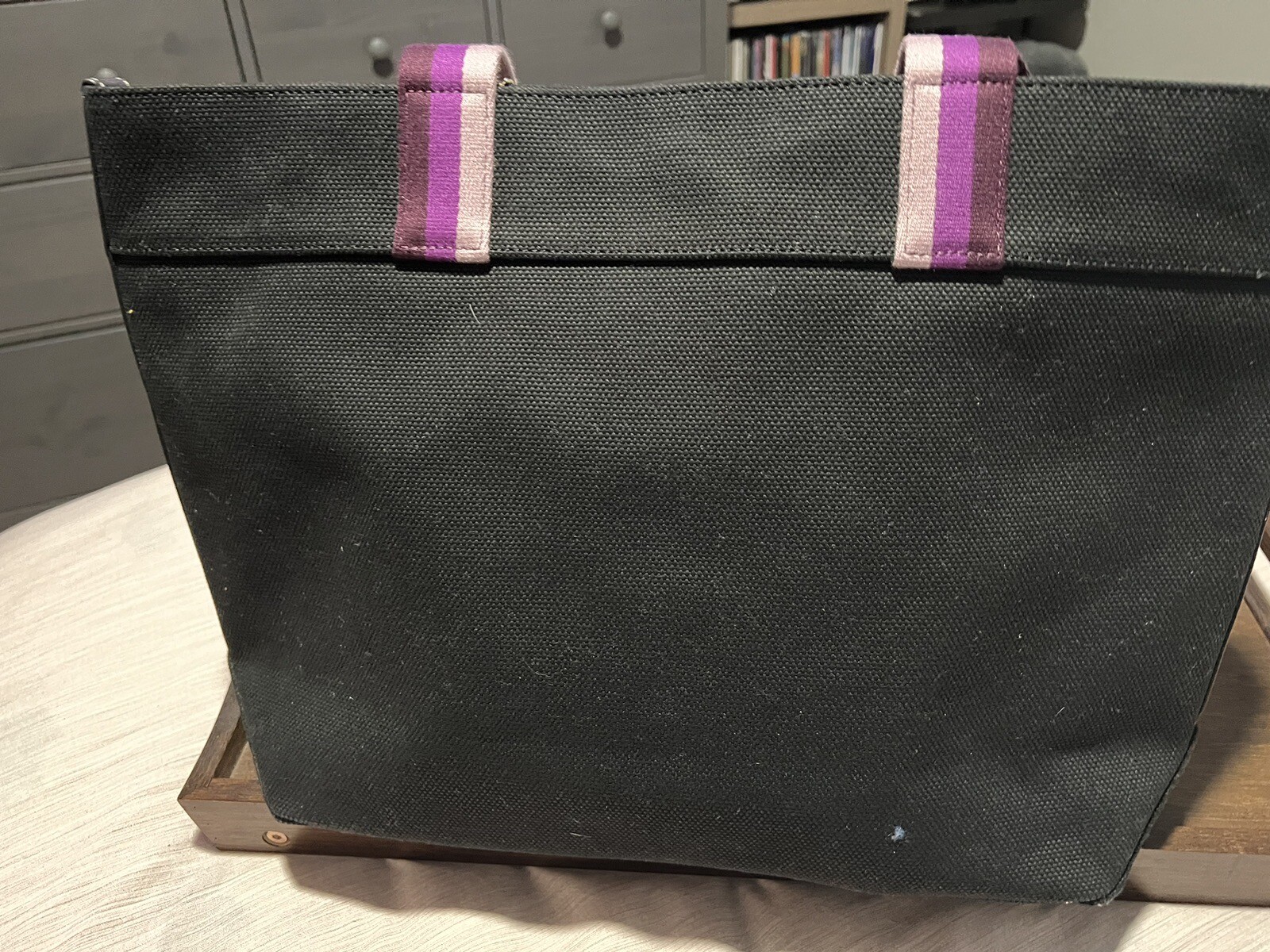 NWT Disney X Coach Black Canvas Tote Bag Purse With Villains Motif eBay