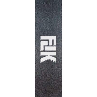 FLIK Griptape - Large Logo White - Black Skateboard Oldschool Cruiser Grip 9''