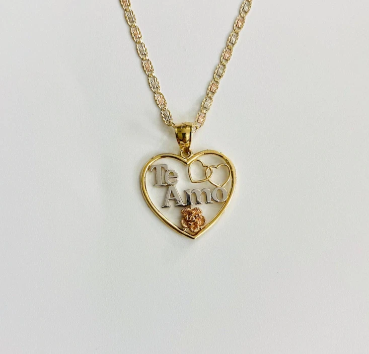Te amo 2024 necklace real gold