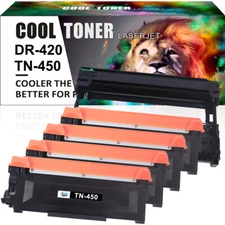 DR420 Drum Unit or TN450 Toner Compatible for Brother HL-2270DW DCP-7065DN Lot