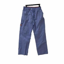 Dickies Essentials Scrub Pants Women's S Blue Tapered Leg Pull-On Elastic Waist