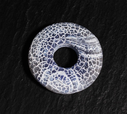 Edelstein Donuts A-L 20 30 40 50 mm für Lederband Kette Pi Scheibe Steinschatz - Bild 14 von 273