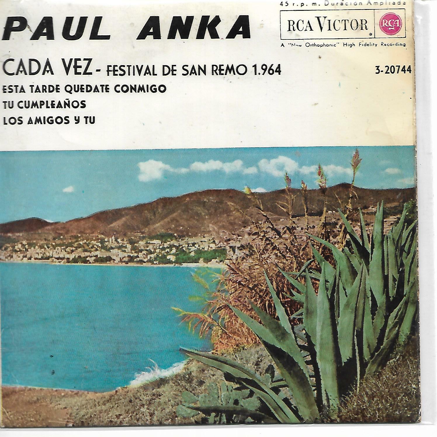PAUL ANKA EP Spain 1964 Ogni volta +3 SAN REMO eBay