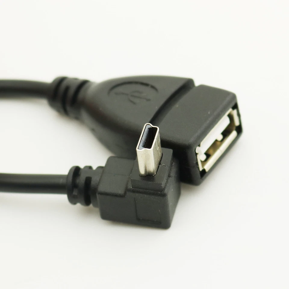 1x USB 2.0 A Female To Mini USB 5pin Male Plug Sync Data Cable for Hard Disk MP3 - Image 2 of 4