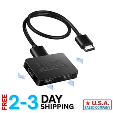 4K HDMI Splitter 1x4 - Effortless HD Duplication for Multiple Displays