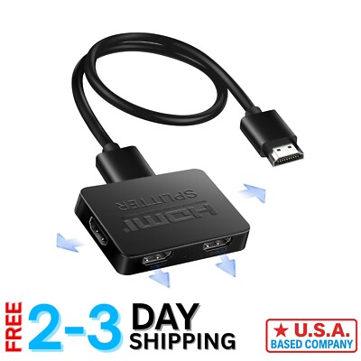 4K HDMI Splitter 1x4 - Effortless HD Duplication for Multiple Displays