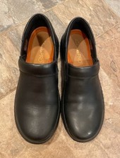 NEW Women's Clarks Pro Gem Black Leather Size 8W