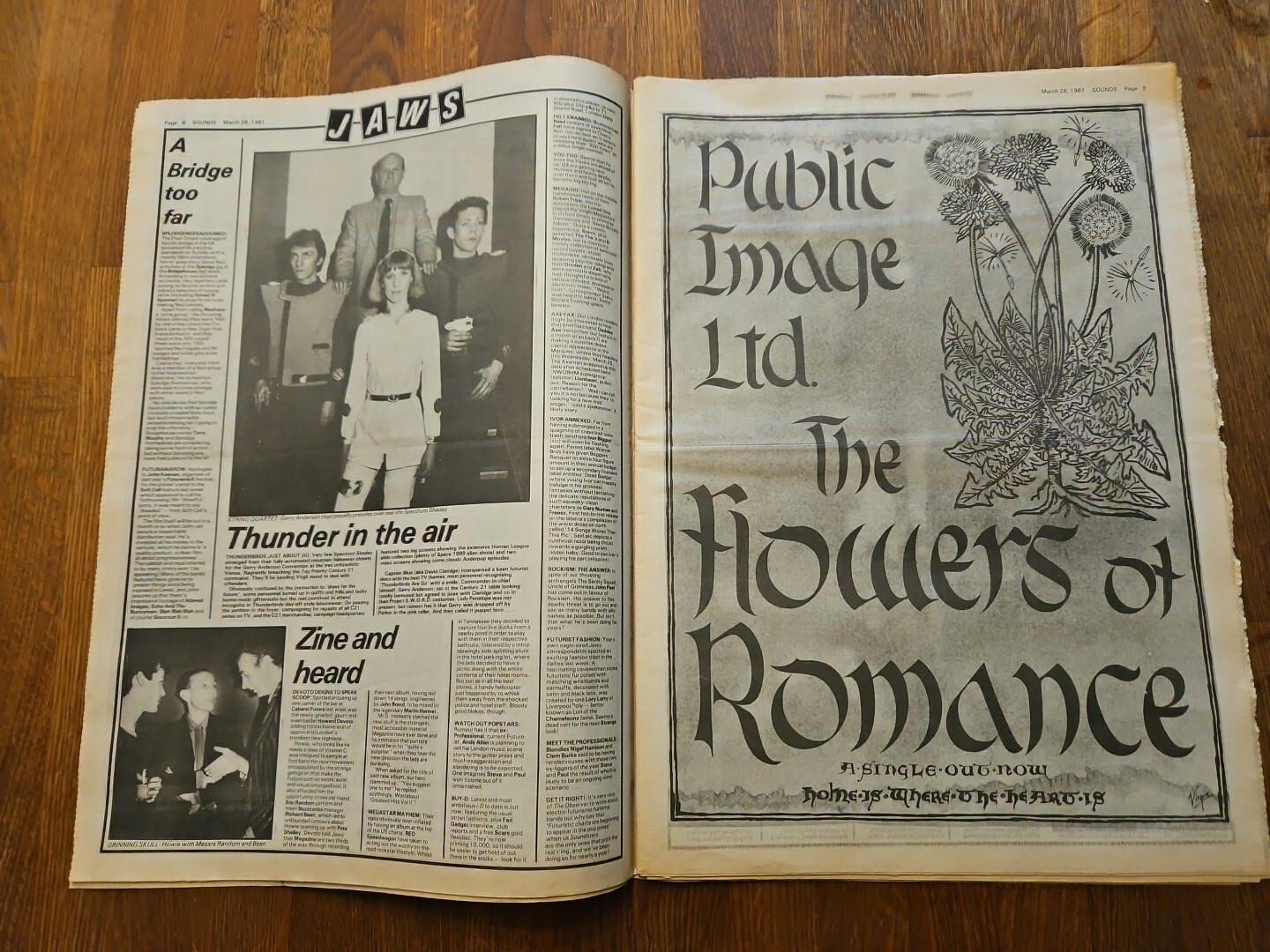 Sounds Music Newspaper March 28th 1981, Tommy Vance Cover eBay