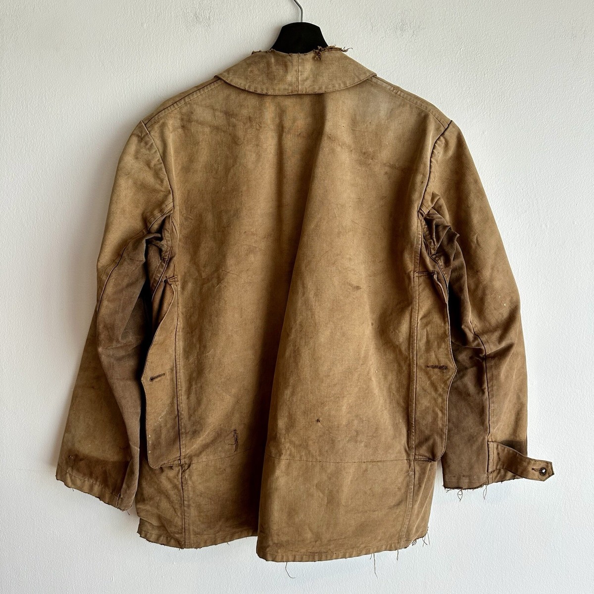 Vintage 1930s French Canvas Hunting Jacket Workwear