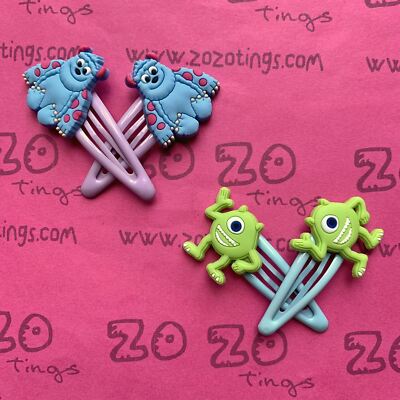Monsters Inc. Snap Hair Clips | eBay