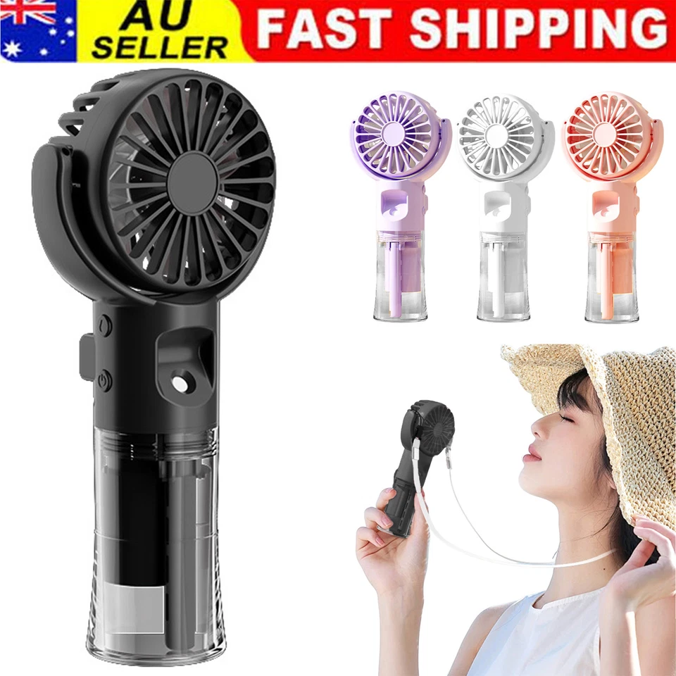 Handheld Mini Air Conditioner Portable Desk Misting Fan Summer Handheld Cooling