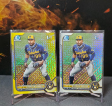 2023 BOWMAN CHROME 1ST GOLD MOJO BRANLYN JARABA #BCP-15 31/75 & 1ST MOJO