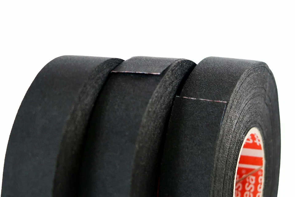 5 x TESA 51036 Adhesive Cloth Fabric Exterior Harness Tape High Temp 19mm x 25m - Image 3 of 4