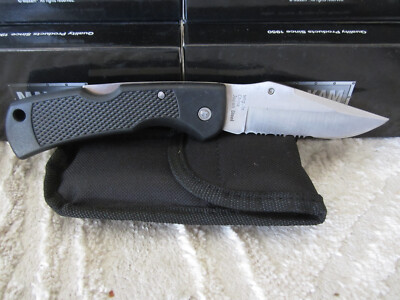 Maxam Lightweight Lockback Folding Pocket Knife with Belt Sheath