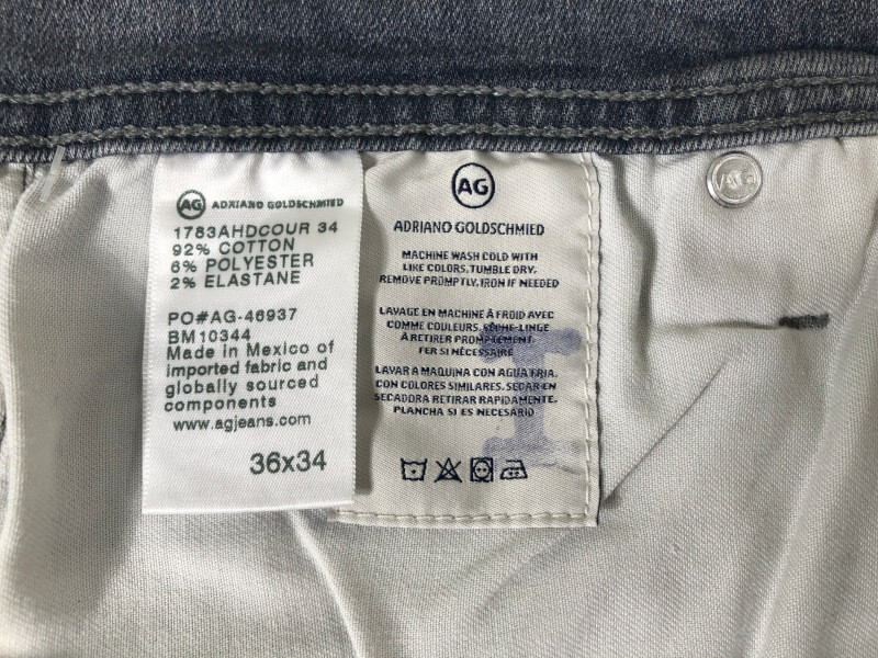 NWT AG Jeans Mens Tellis Modern Slim Fit Stretch Size 36 X 34 Cour
