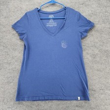 USMNT Soccer Shirt Womens Large '47 Short Sleeve Blue V Neck