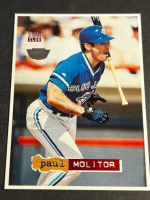 Box 1: 1994 St. Club Members Only WHITE BORDER PROOF Paul Molitor Blue Jays