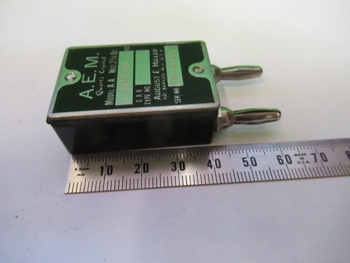 A.E.M. AUGUST MILLER QUARTZ CRYSTAL FREQUENCY RESONATOR AS PICTURED #Z6-A-71 - Picture 4 of 8