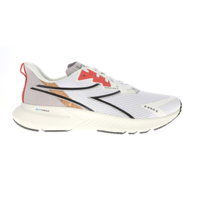 diadora Mythos Blushield Volo 4 2030 Running  Mens Black, Red, White Sneakers At