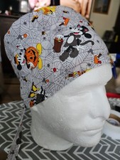 HALLOWEEN MICKEY MOUSE HANDMADE SURGICAL SCRUB CAPS