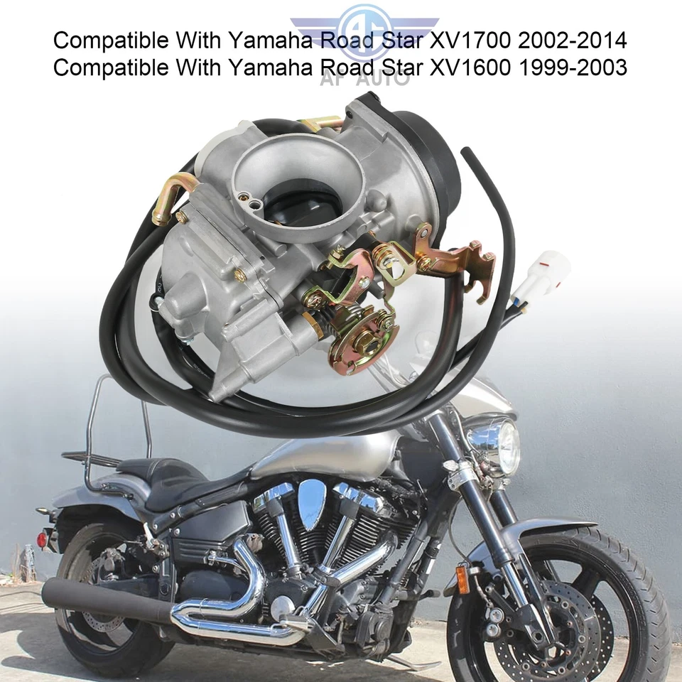Carburetor for Yamaha Road Star 1600 1700 XV1600 1999-2003 XV1700 2002-2014 Carb - Image 4 of 4
