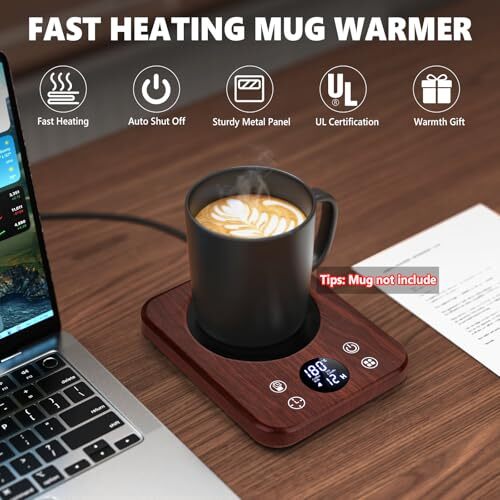 Coffee Mug Warmer, Smart Electric Heated Coffee Cup Warmer for Desk Candle - Picture 6 of 7