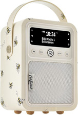 Cath Kidston Portable DAB Radio Alarm Clock - VQ Monty Digital FM Radio with Blu