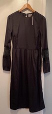 Midi modest Black Dress, size 4 by ASOS. With long sleeves with lace