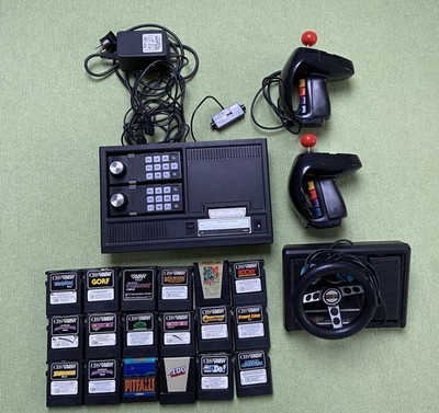 CBS COLECOVISION Konsole + 2xSuper Action Controller + Lenkrad + 16 vers. Spiele