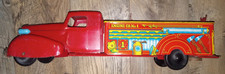 Vintage Engine Co. No. 1 Toy Fire Truck, Metal, Good Shape