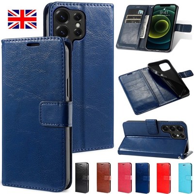 Für Samsung S26 Ultra S25 FE S24 S23 S22 S21 Plus Flip Leder Hülle Wallet Case