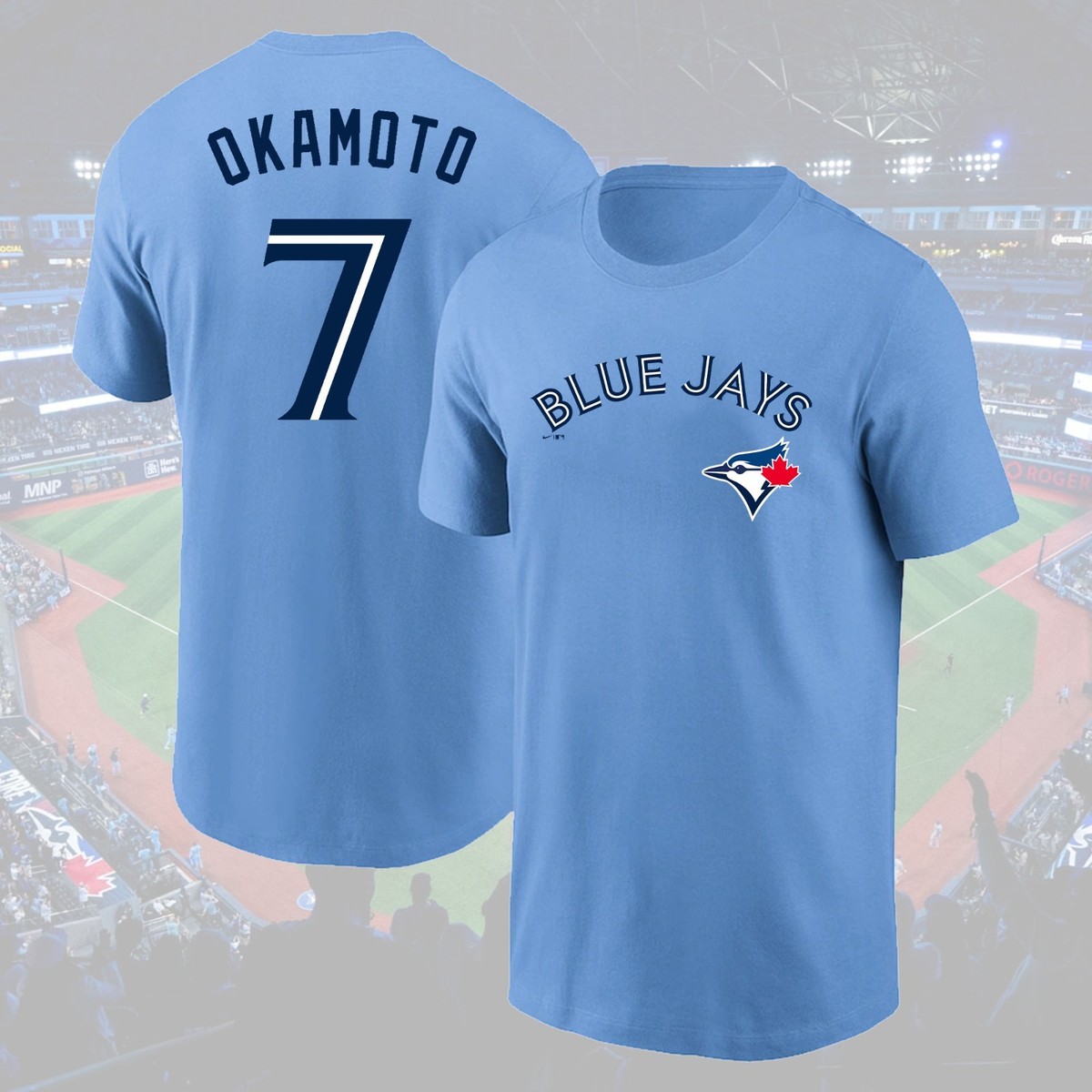 NEW HOT! Kazuma Okamoto #7 Toronto Blue Jays 2025 Name & Number