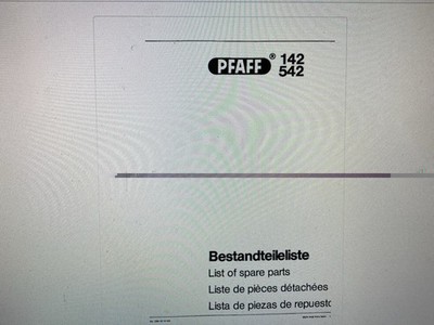 Pfaff 142 542  Manual  Digital