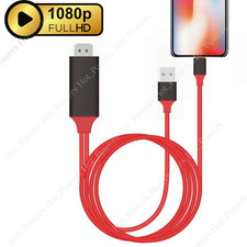 1080P HDMI Mirroring Cable Phone To TV HDTV AV Adapter For iPhone 14 13 12 iPad