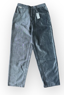 Iceberg Italy grey denim jeans Bagy Vintage Waist 36 Nwt