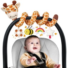 Spiral Car Seat Baby Toys 6-12 Months, Infant Giraffe Sensory Toys Hanging St...