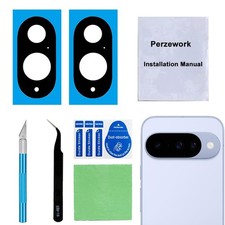 Perzework 2 Set Back Rear Camera Lens Glass Replacement for Google Pixel 10